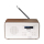 Radio i budzik Denver Radio DAB+/FM Denver DAB-30 z drewnianą obudową